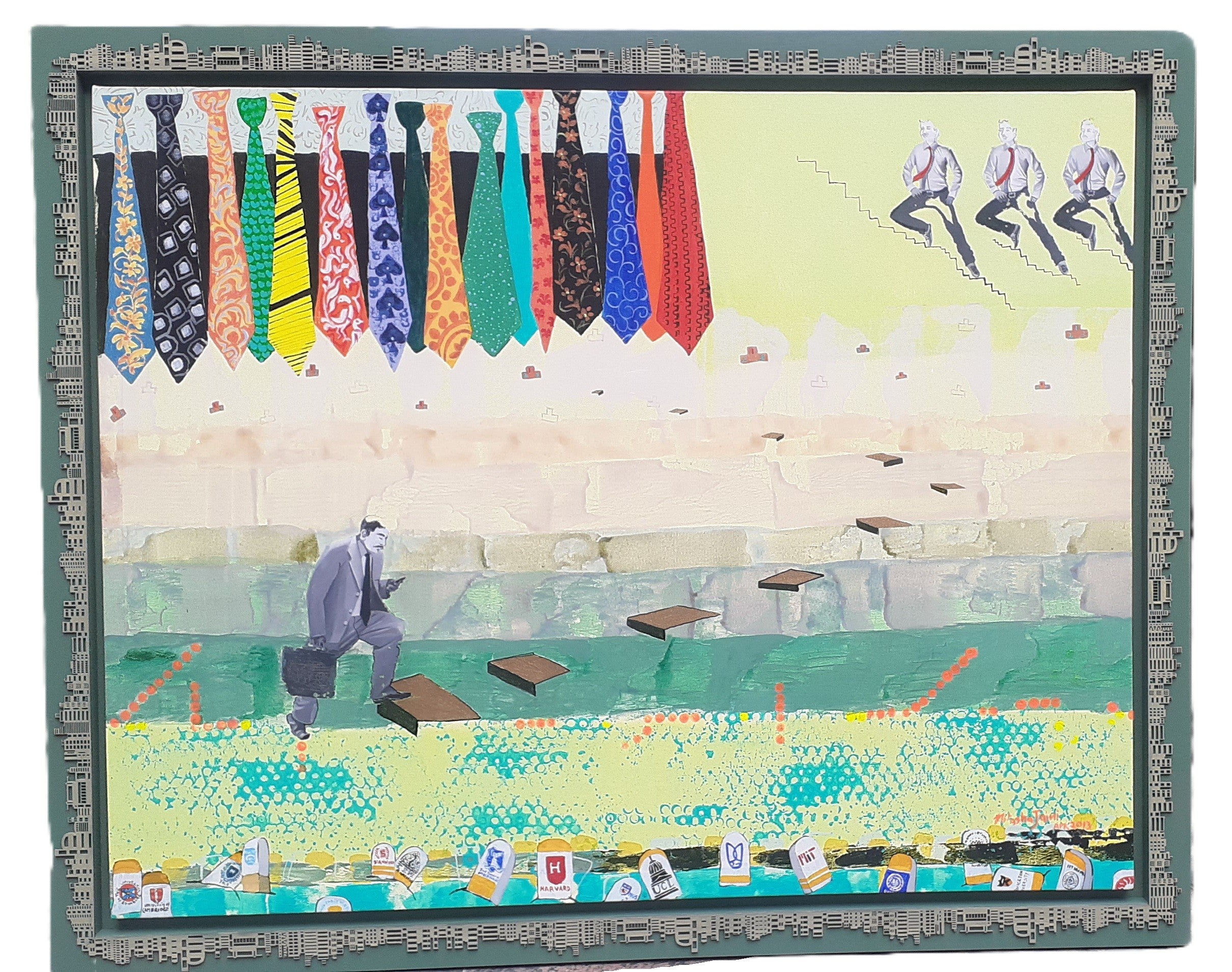 First second third by Nitasha Jaini — abstract artwork, original Indian artwork.