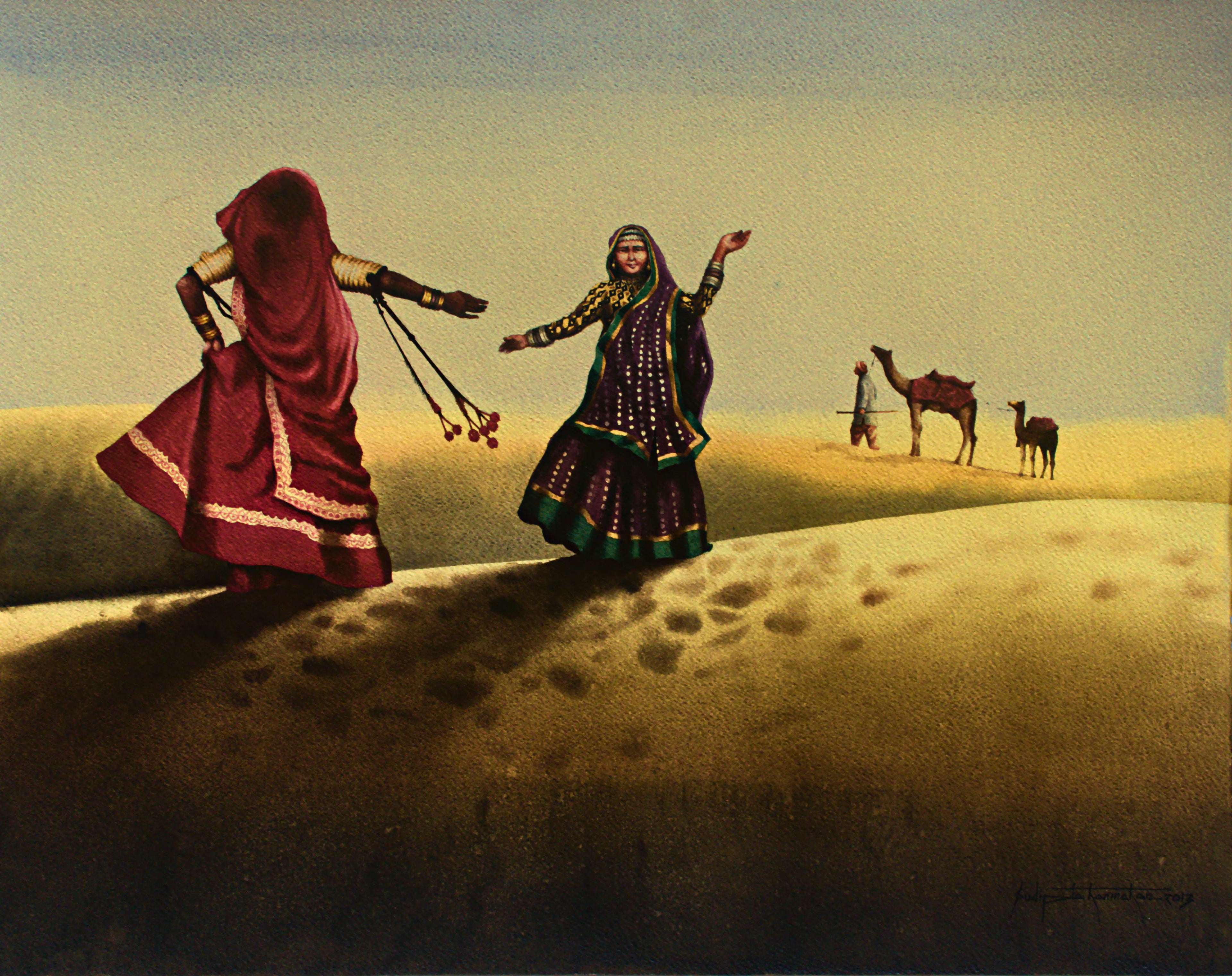 Rajasthan women with camel