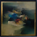 Landscape Abstract -15 — Oil Painting by Devendra Thiyam