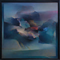 Landscape Abstract -17 — Oil Painting by Devendra Thiyam