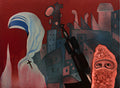 Gun Man — Acrylic Painting by Sanjay Singh Gupta