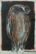 Owl — Acrylic Painting by Subhaprasanna Bhattacharjee