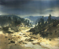 Shillong -12 — Watercolour Painting by Tapas Kanti Mitra
