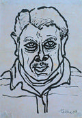 Self Portrait — Oil Painting by Partha Pratim Deb